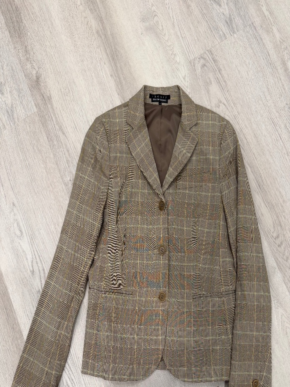 Theory plaid suit jacket